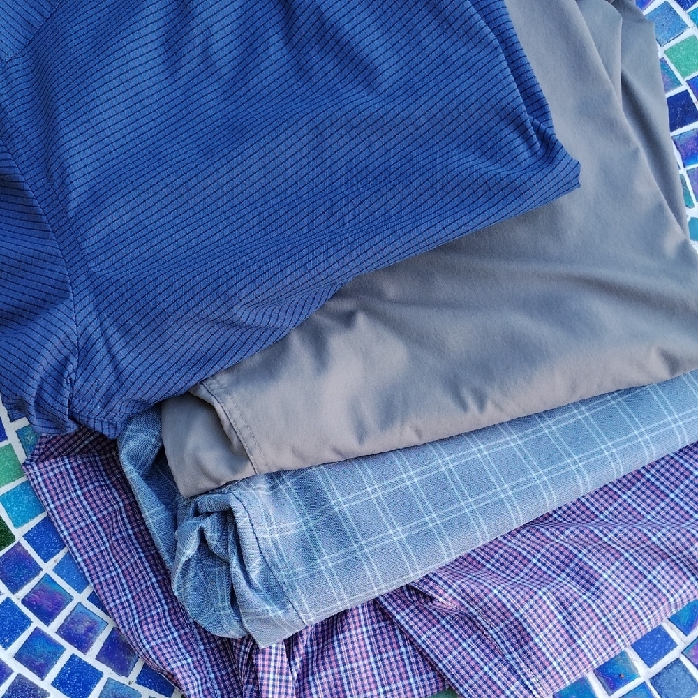 Blue and Gray Clothing Bundle